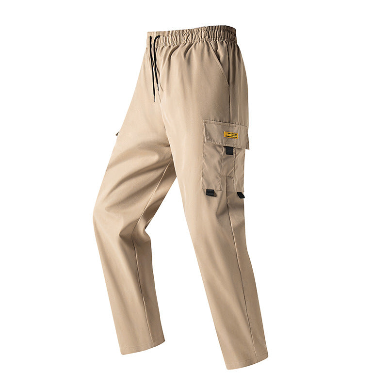 Herren Leichte Utility‑Cargohose mit elastischem Bund, Tunnelzug & seitlicher Klappentasche Nord Taschen