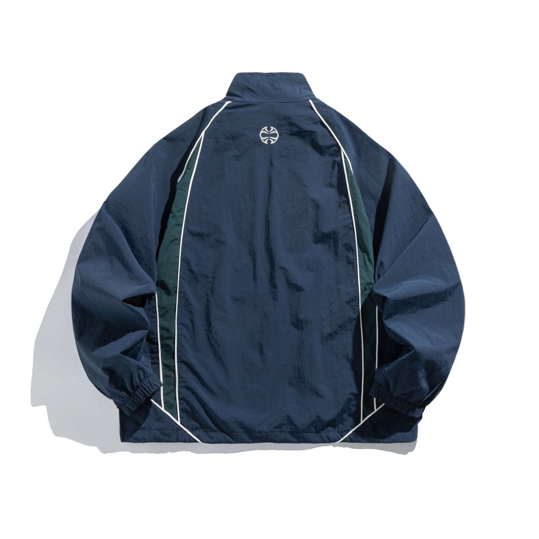 Unisex Leichte Boxy-Trackjacke mit Kontrastpaspeln Nord Taschen