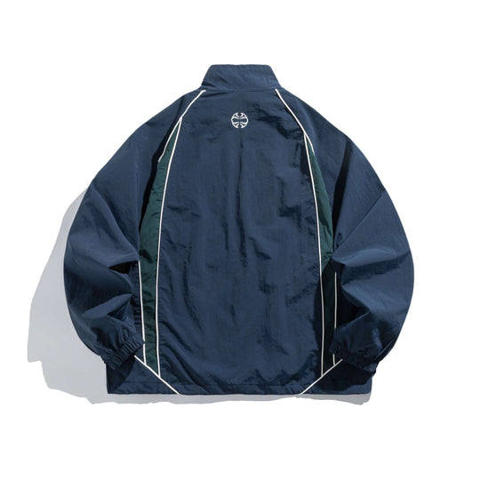 Unisex Leichte Boxy-Trackjacke mit Kontrastpaspeln Nord Taschen