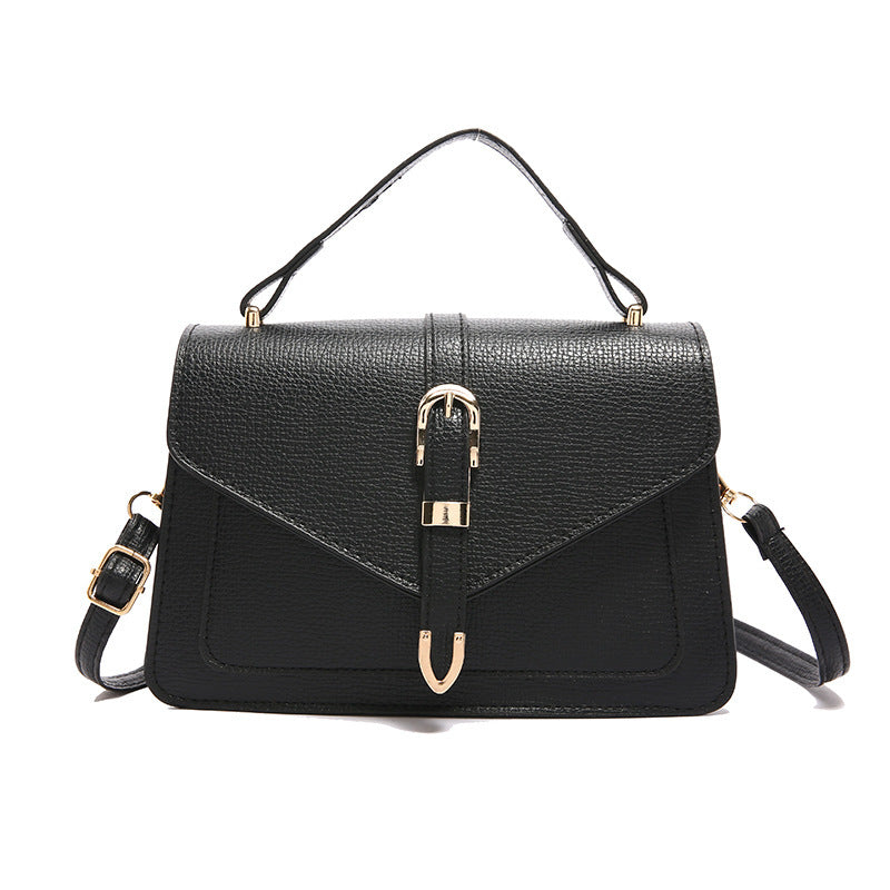 Damen hochwertige Lederhandtasche mit elegantem Verschluss Nord Taschen
