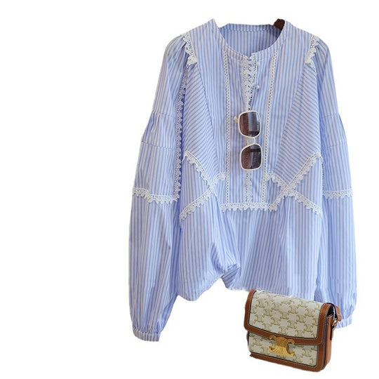Damen Verspielte Bluse mit Rüschen-Details Nord Taschen