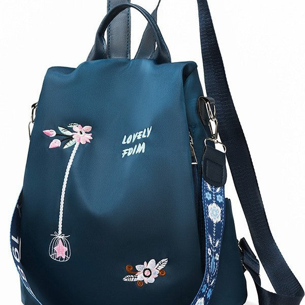 Damen Rucksack mit floralem Stickdesign Nord Taschen