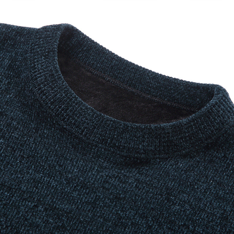 Herren Feinstrick-Thermopullover mit Thermo-Fleece-Innenfutter und schmaler Passform Nord Taschen