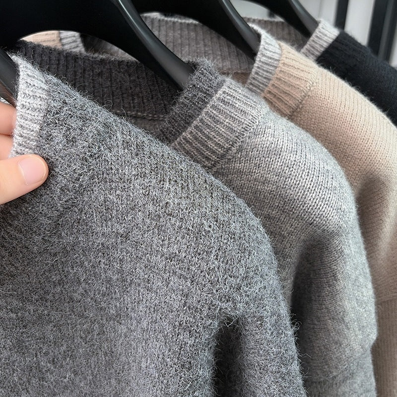 Damen Kurze Strickjacke mit Kontrastkragen und Knopfleiste Nord Taschen