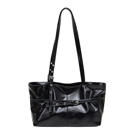 Damen elegante Handtasche mit glänzender Oberfläche Nord Taschen