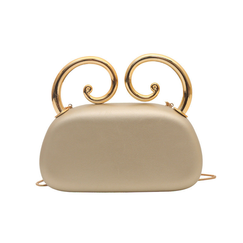 Damen originale Clutch mit elegantem spiralförmigen Verschluss Nord Taschen