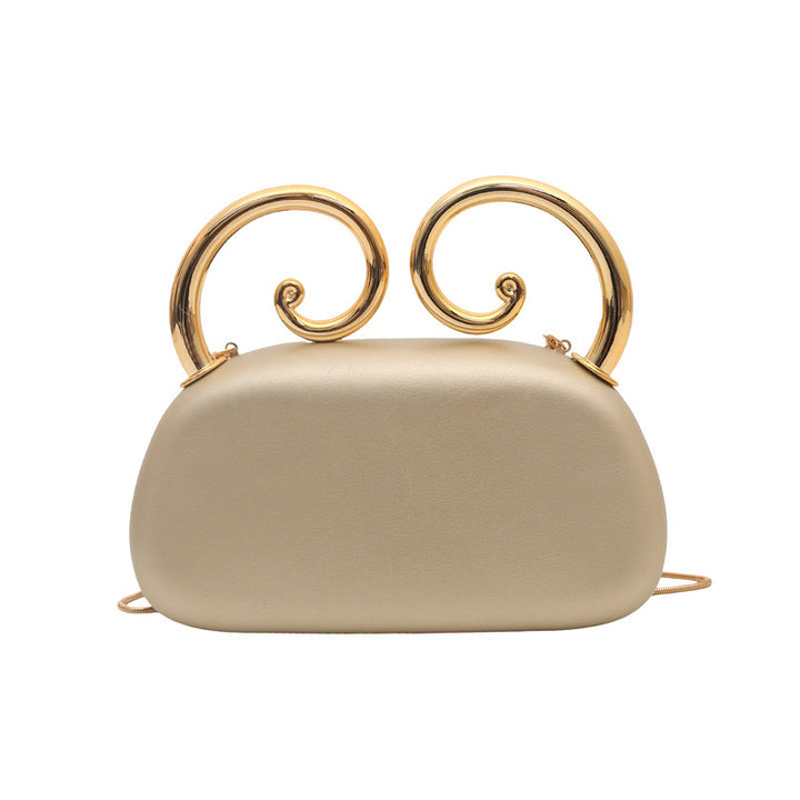 Damen originale Clutch mit elegantem spiralförmigen Verschluss Nord Taschen