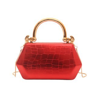Damen stilvolle Handtasche mit exklusivem Metallgriff Nord Taschen