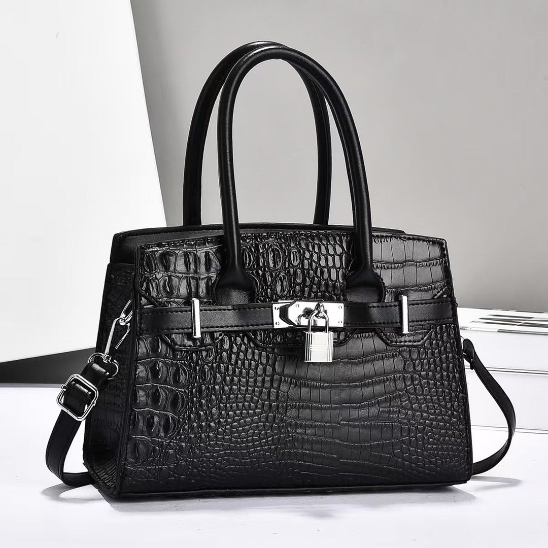 Damen modische Handtasche mit eleganter Krokodilprägung Nord Taschen