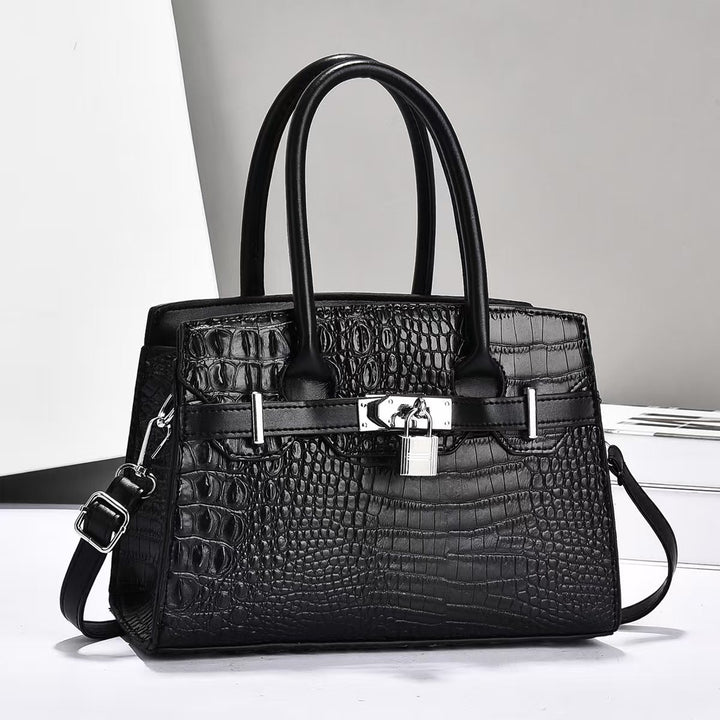 Damen modische Handtasche mit eleganter Krokodilprägung Nord Taschen