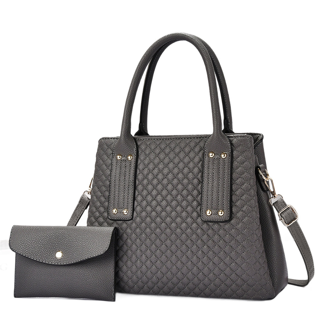 Damen elegante Handtasche mit praktischer abnehmbarer Clutch Nord Taschen