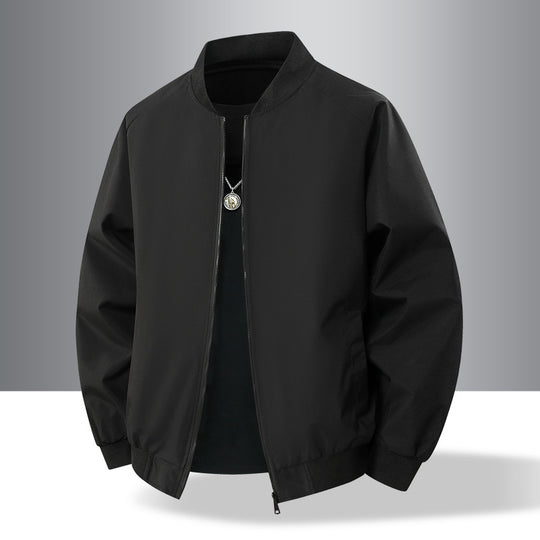 Herren Leichte urban-militärische Bomberjacke mit elastischem Saum, Reißverschluss und Eingrifftaschen Nord Taschen