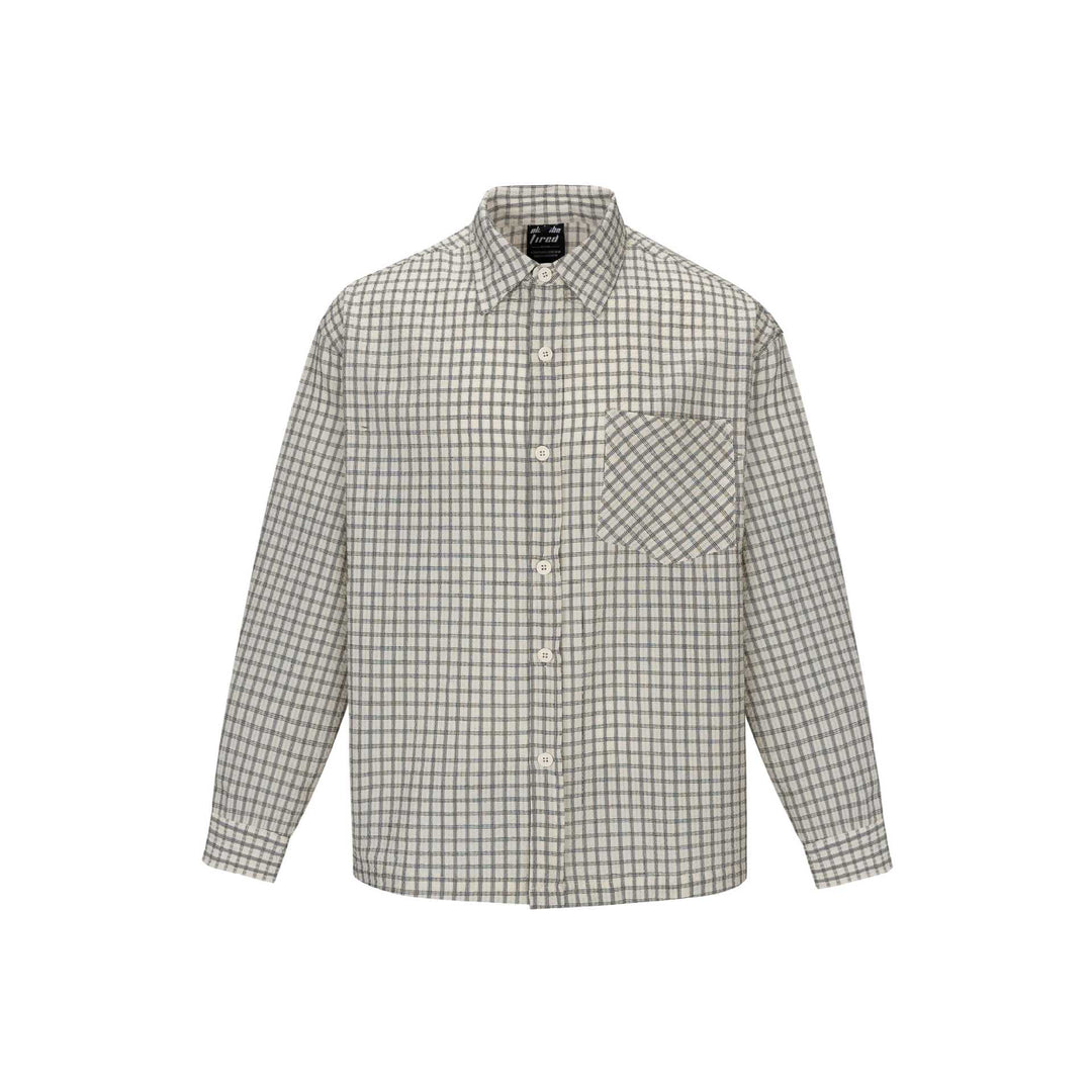 Herren Kariertes Flanellhemd im Overshirt‑Stil mit aufgesetzter Brusttasche Nord Taschen