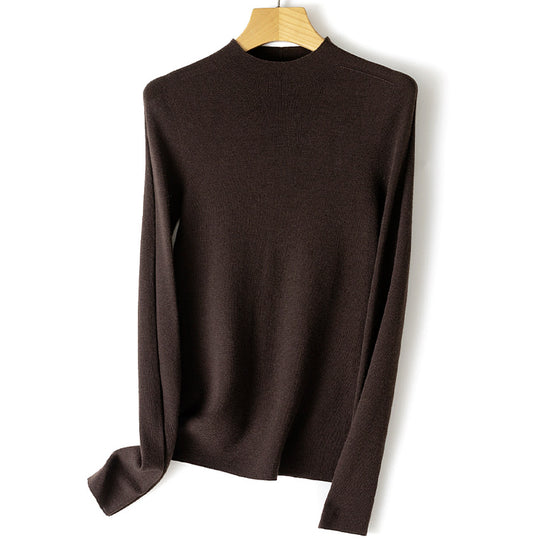 Damen Feinstrickpullover mit Stehkragen und schlanker Silhouette Nord Taschen