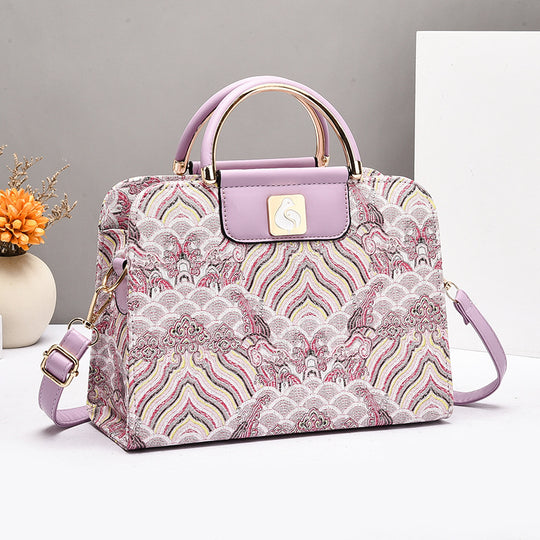 Damen strukturiertes Shopper-Tasche mit verspieltem Design Nord Taschen