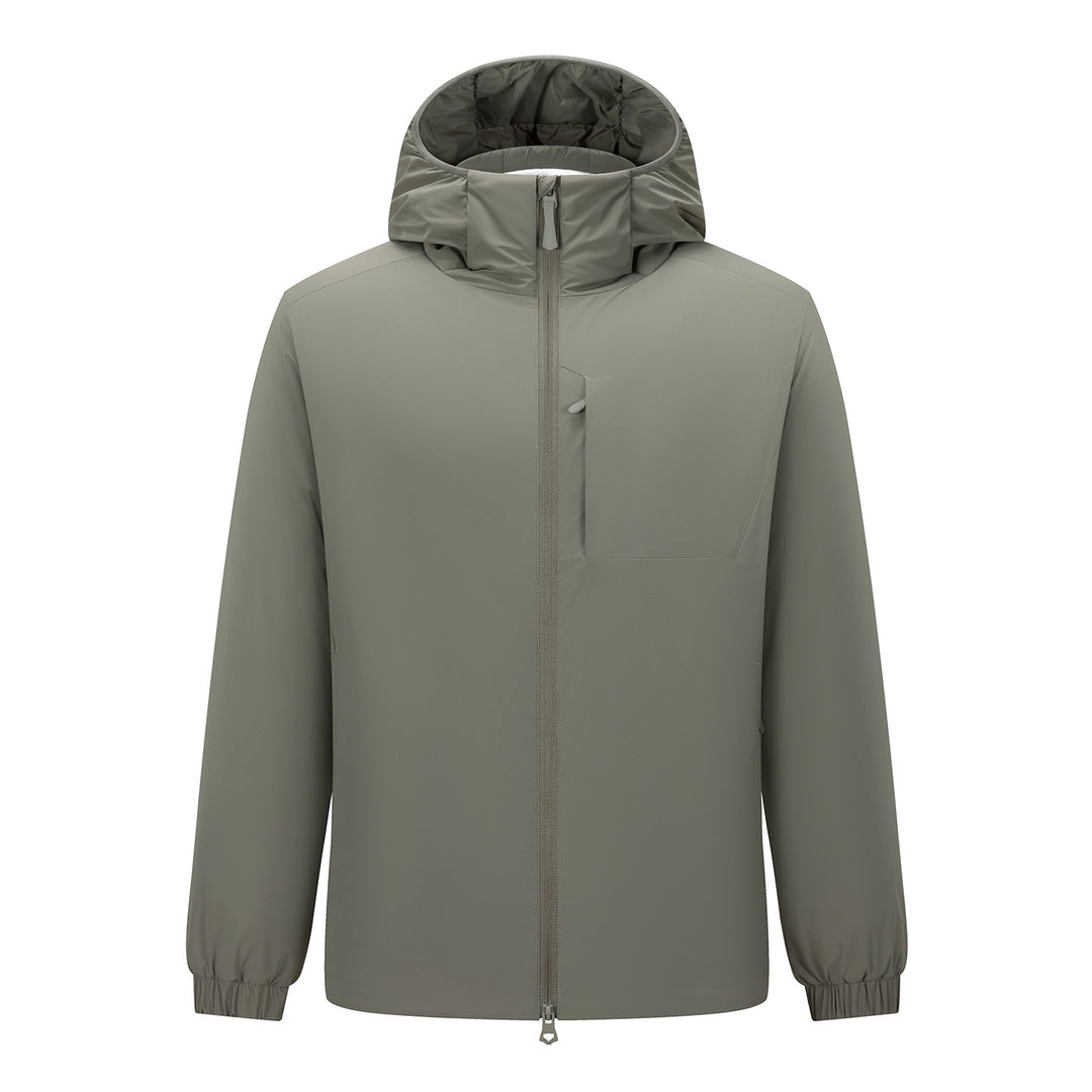 Herren Kapuzen-Softshelljacke mit Zwei-Wege-Reißverschluss, wasserabweisender Membran und Brusttasche Nord Taschen