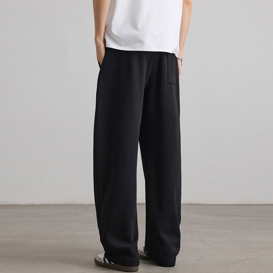 Herren Weite Lounge-Jogginghose aus French-Terry mit Tunnelzugbund Nord Taschen