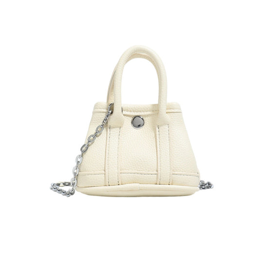 Damen Mini-Handtasche mit geschmeidiger Struktur und abnehmbarem Kettenriemen Nord Taschen