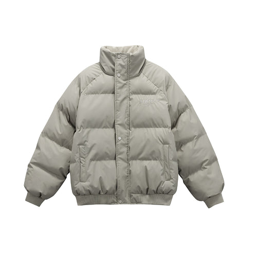 Damen Oversize gesteppte Steppjacke mit hohem Stehkragen und Rippbündchen Nord Taschen