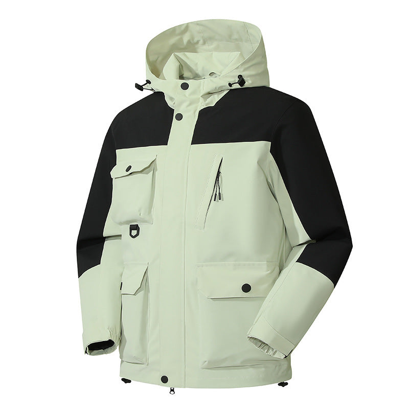 Herren technische Outdoorparka mit Kapuze, wasserabweisender Shell und Mehrfachtaschen Nord Taschen