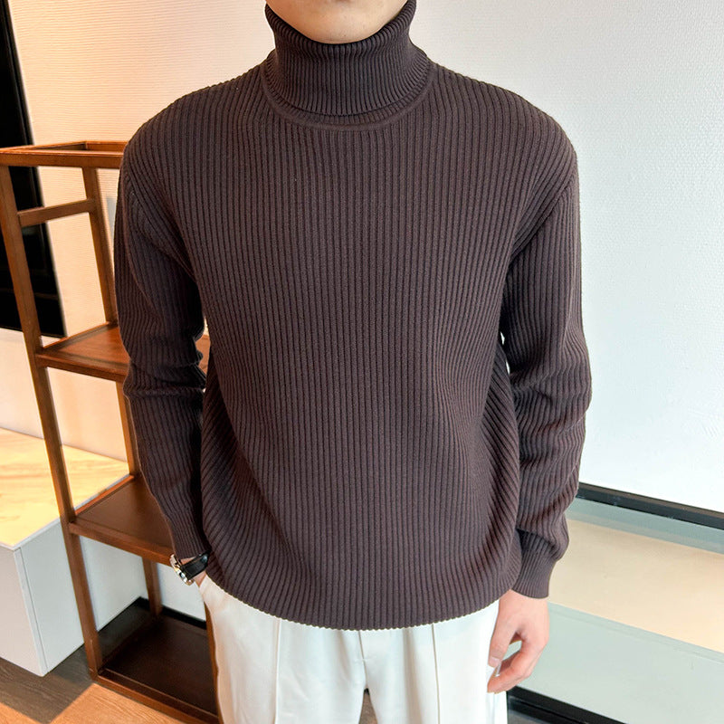 Herren Strickpullover mit hohem Kragen Nord Taschen