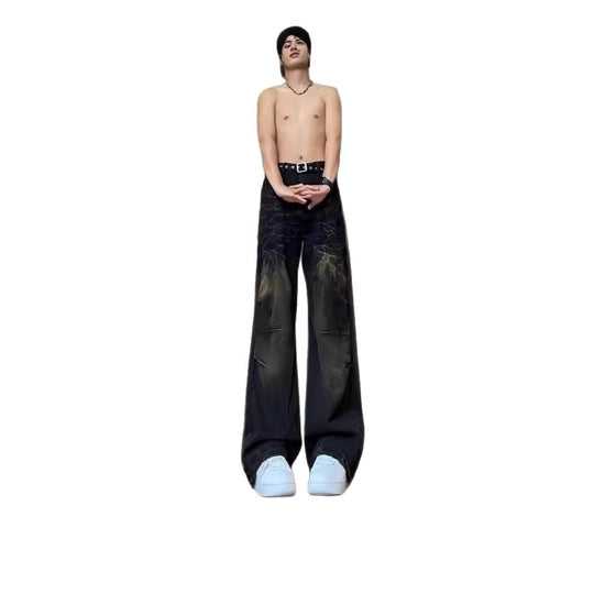 Damen Modische Oversized Jeans Nord Taschen