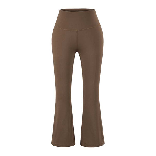 Damen High‑Waist Yoga-Flarehose mit ausgestelltem Schlag und Komfortbund Nord Taschen