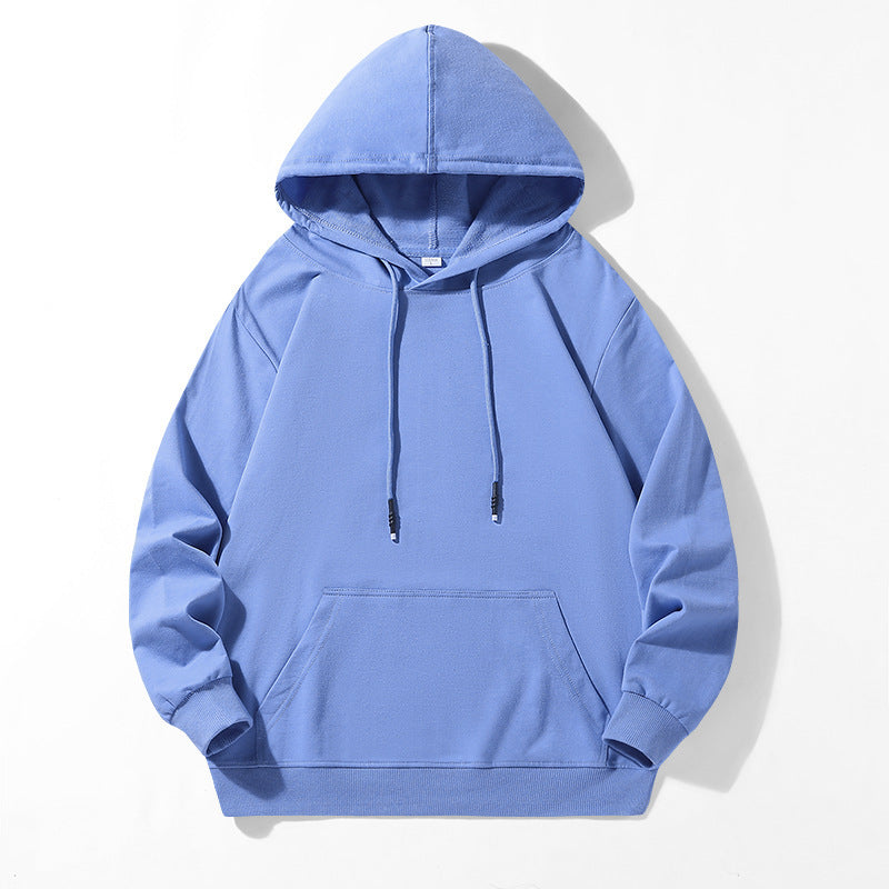 Unisex Locker geschnittener Kapuzenpullover aus Baumwollmix mit Kängurutasche und Kordelzug Nord Taschen