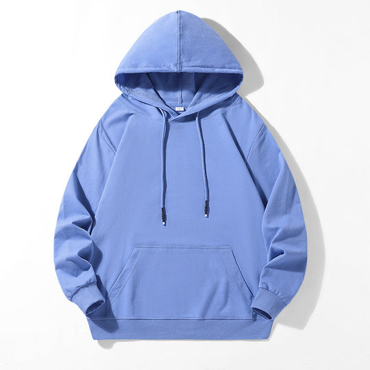 Unisex Locker geschnittener Kapuzenpullover aus Baumwollmix mit Kängurutasche und Kordelzug Nord Taschen