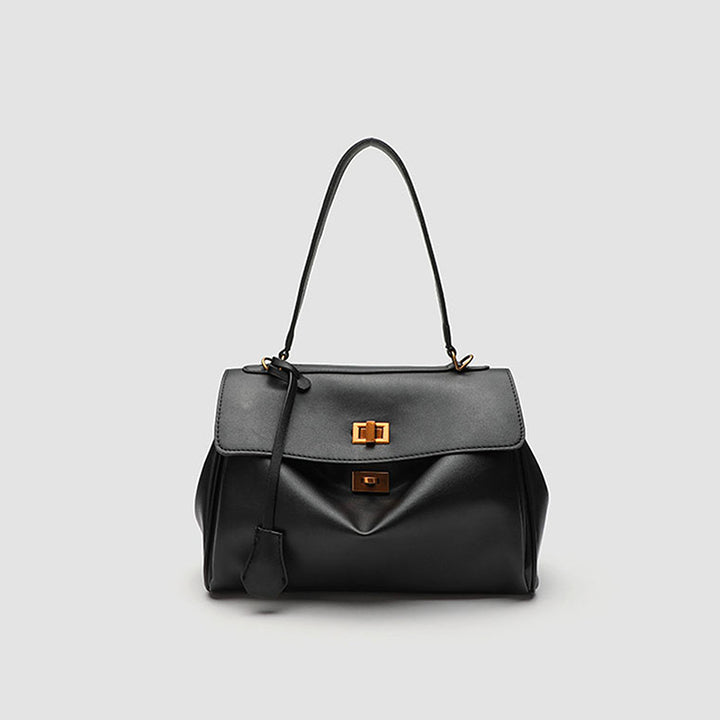 Damen Schultertasche mit eleganter Klappenoptik und praktischen Innentaschen Nord Taschen