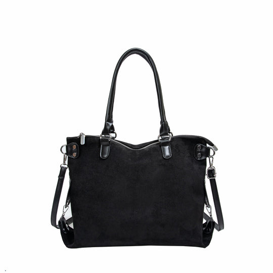 Damen elegante Hobo-Tasche aus luxuriösem Wildleder mit verstellbarem Schulterriemen Nord Taschen