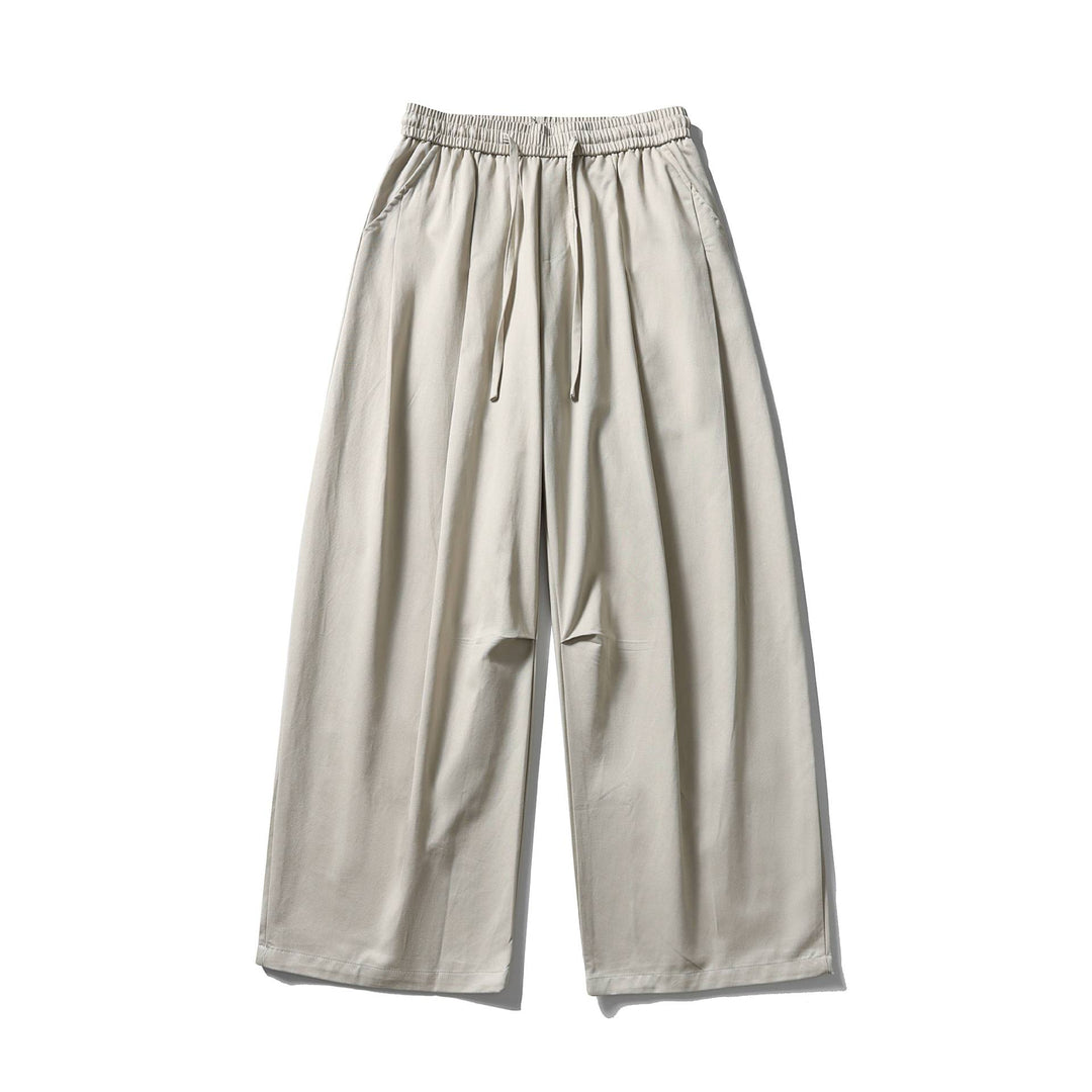 Damen Weite Culotte-Hose mit hohem elastischem Bund und Kordelzug Nord Taschen
