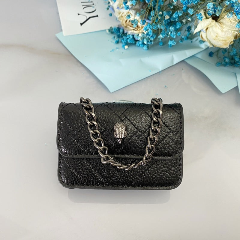 Damen Mini-Handschuhtasche mit geflochtenem Kettenriemen Nord Taschen