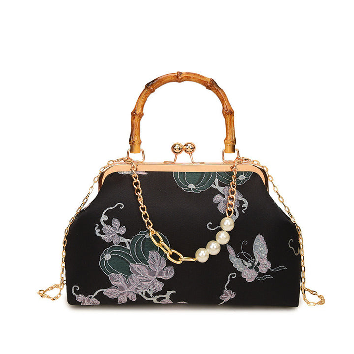 Damen elegante Handtasche mit ästhetischem Blumendesign Nord Taschen