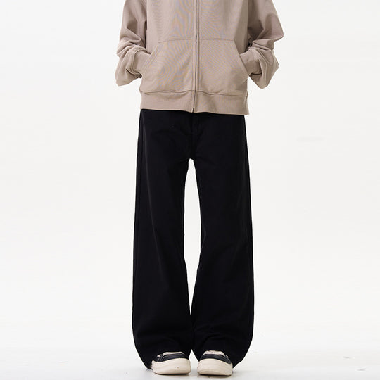 Unisex Weit geschnittene Chinohose mit tiefem Schritt und lässigem Bund Nord Taschen