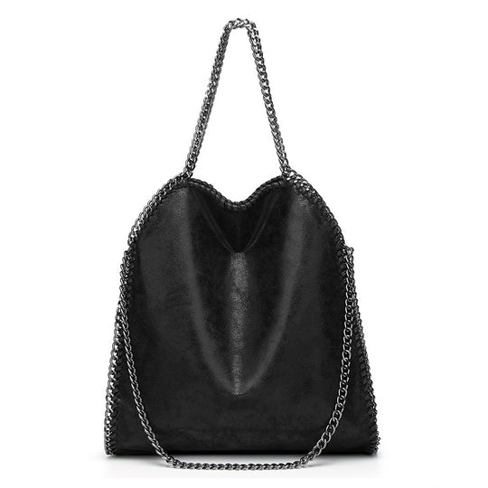 Damen Hobo-Tasche aus hochwertigem Kunstleder mit modischen Kettenakzenten Nord Taschen