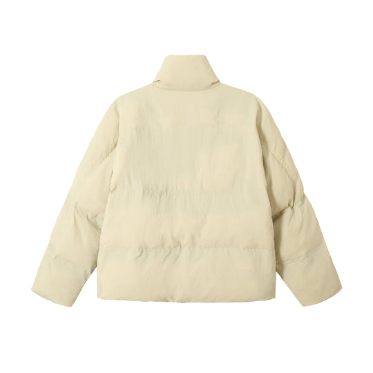 Unisex Boxy-Pufferblouson mit hohem Stehkragen und verdeckter Frontblende Nord Taschen