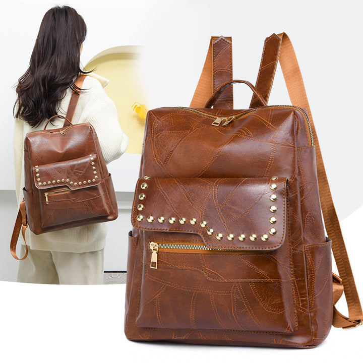 Damen eleganter Rucksack mit dekorativen Nieten Nord Taschen