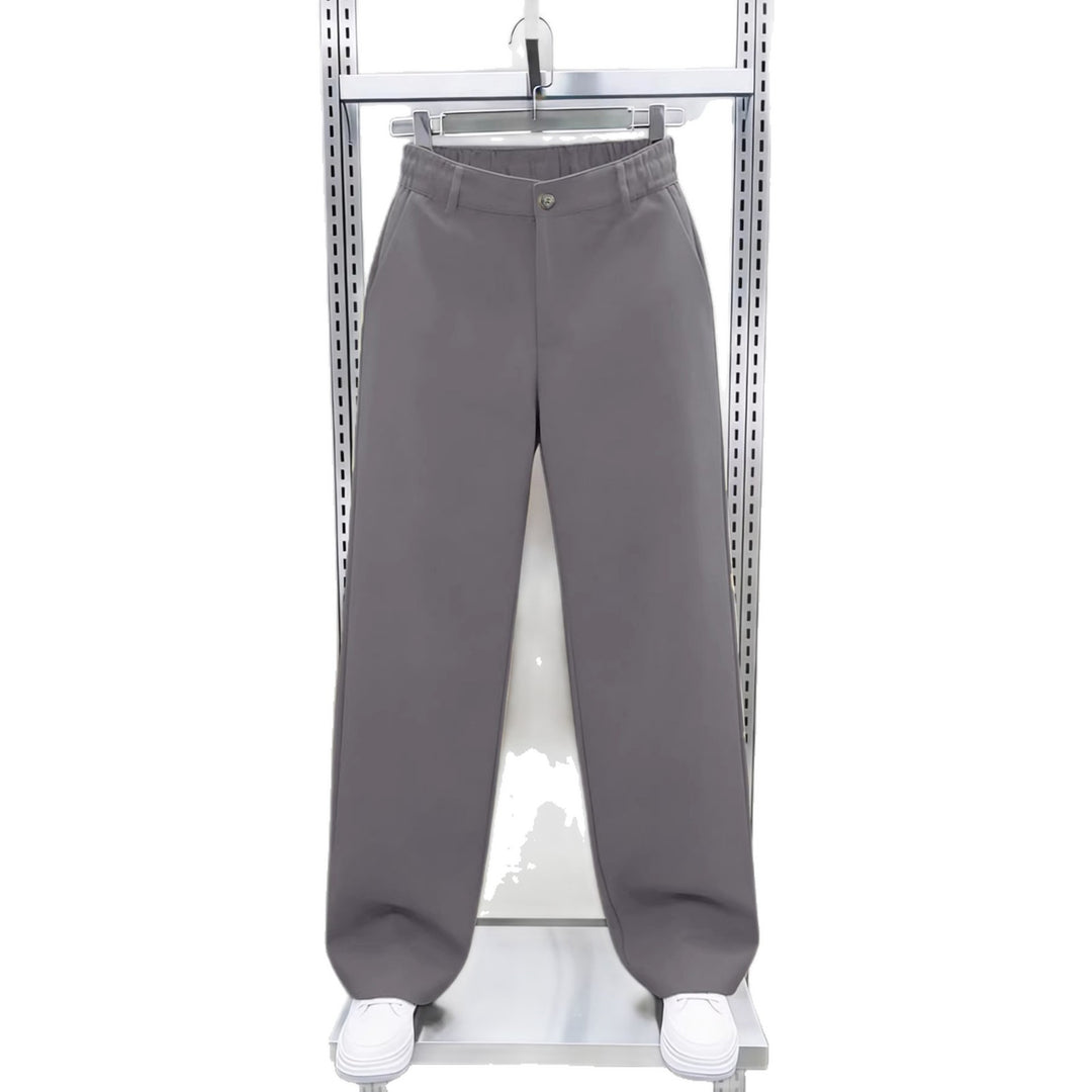 Herren Weite Chinohose mit hoher Taille und elastischem Rückbund Nord Taschen