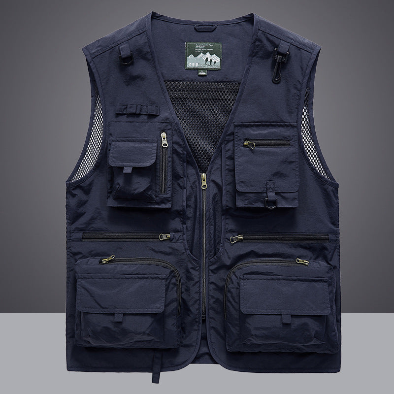 Herren Multifunktionale Angler- und Utilityweste mit Mesh‑Einsätzen und Multifachtaschen Nord Taschen