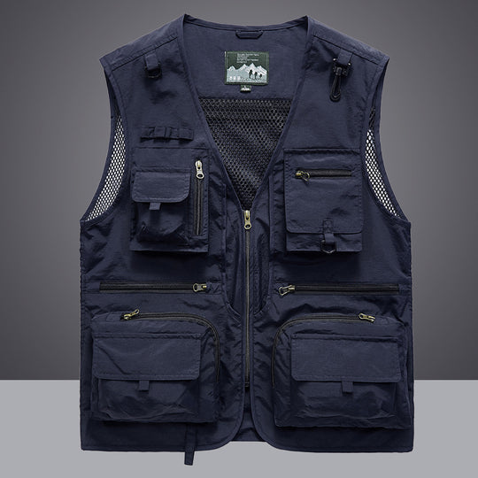 Herren Multifunktionale Angler- und Utilityweste mit Mesh‑Einsätzen und Multifachtaschen Nord Taschen