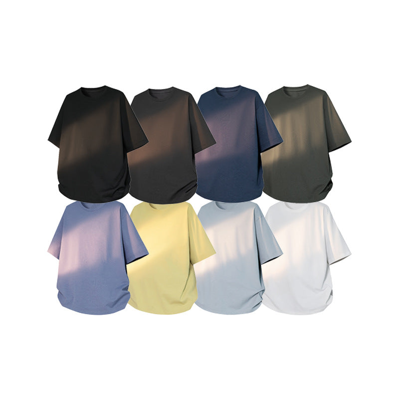 Herren Oversize-T‑Shirt aus schwerem Baumwolljersey mit weitem Schnitt und verstärktem Rundhals Nord Taschen