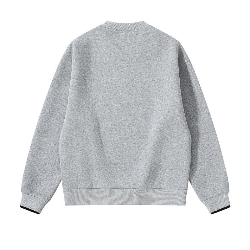 Unisex Oversize-Sweatshirt mit seitlichen Druckknopfleisten, Rippbündchen und Rundhals Nord Taschen