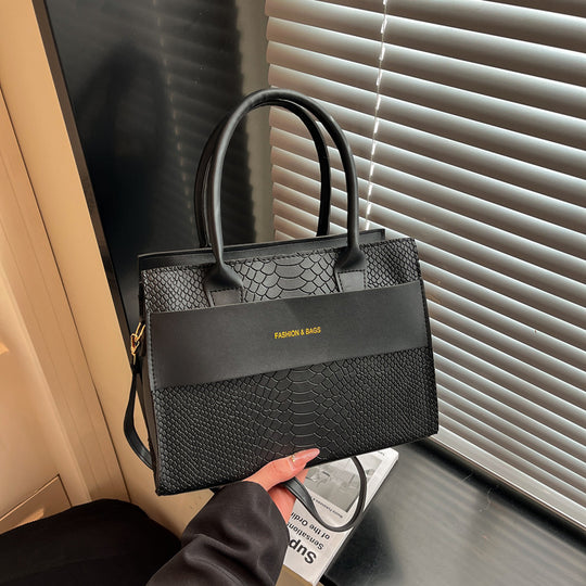 Damen elegante Handtasche im stilvollen Krokodil-Design Nord Taschen