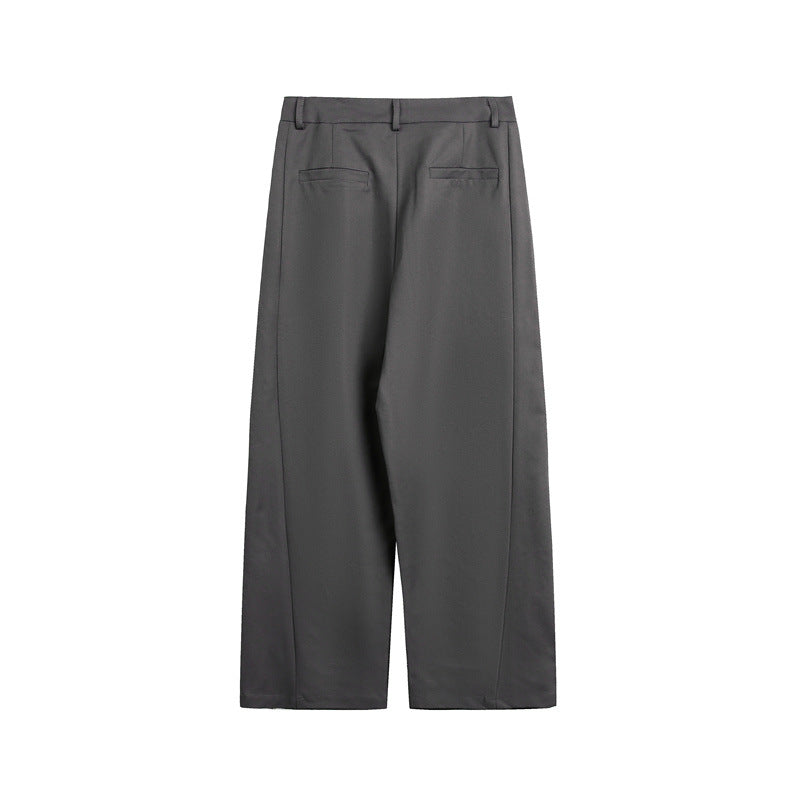 Damen Weite High-Waist Stoffhose mit Bügelfalte und seitlichen Eingrifftaschen Nord Taschen