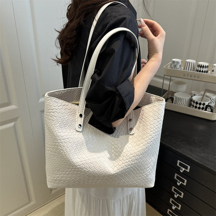 Damen elegante geflochtene Tragetasche Nord Taschen