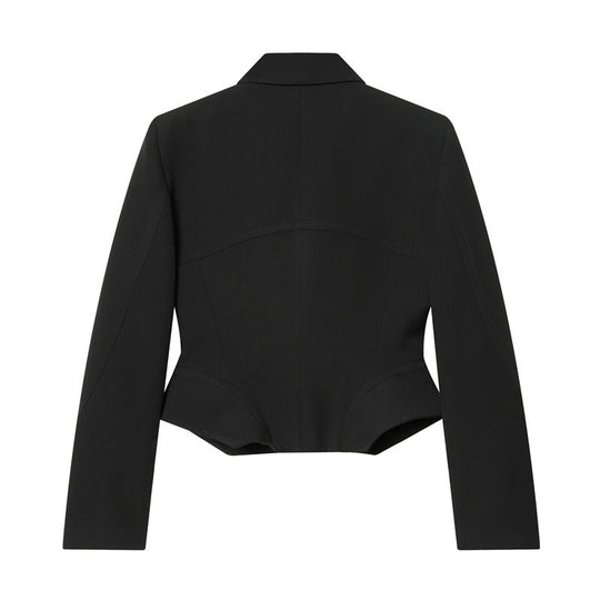 Damen Kurzblazer im Sculpted‑Look mit Wiener Nähten und figurformender Silhouette Nord Taschen