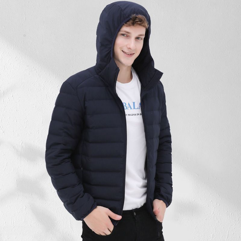 Herren leichte gesteppte Thermo-Steppjacke mit Stehkragen Nord Taschen