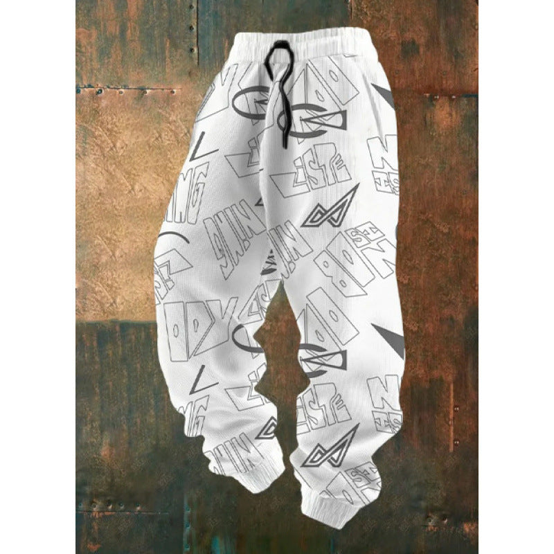 Damen Bequeme Freizeithose mit kreativem Druck Nord Taschen