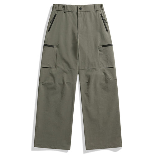 Herren weite Utility-Cargohose mit Reißverschluss‑Taschen und vorgeformten Knien Nord Taschen